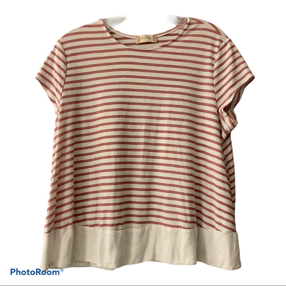 Pink Striped Altar’d State Top